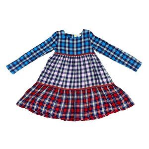 Mini Boden 7-8 Plaid Dress